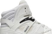 Кроссовки Gucci Basket High Sneaker White Blue, белый 661301 2SHA0 9014 | White Blue фото 2