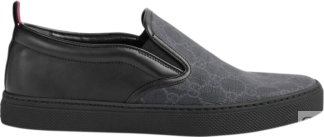 Кроссовки Gucci GG Supreme Slip-On Black, черный