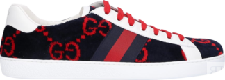 Кроссовки Gucci Ace GG Low Blue Red, синий