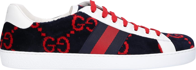 Кроссовки Gucci Ace GG Low Blue Red, синий 576177 HMM50 4091 | Blue Red фото 1