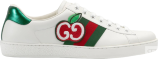 Кроссовки Gucci Ace Low GG Apple Patch - White, белый