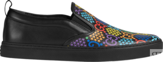 Кроссовки Gucci GG Supreme Slip-On Psychedelic - Black, черный