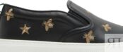 Кроссовки Gucci Slip-On Bees - Black, черный 407364 AXWB0 1076 | Bees - Black фото 2