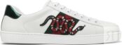 Кроссовки Gucci Ace Embroidered Snake, белый 456230 A38G0 9064 | Snake фото 1