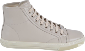 Кроссовки Gucci Leather High Mystic White, белый