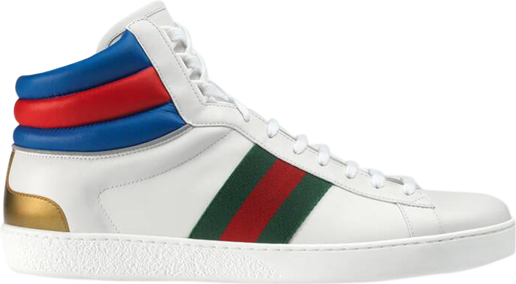 Кроссовки Gucci Ace High Top White, белый 548689 0RDQ0 9060 | White фото 1