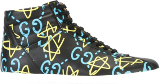 Кроссовки Gucci Ghost Hi Top Sneaker, черный