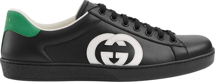 Кроссовки Gucci Ace Interlocking G - Black White, белый 625783 1XG70 1103 | Interlocking G - Black White фото 1