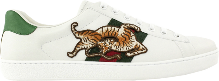 Кроссовки Gucci Ace Tiger, белый 649052 0FI60 9112 | Tiger фото 1