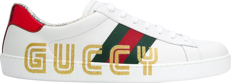 Кроссовки Gucci Ace Low Guccy Print, белый 523455 0G290 9090 | Guccy Print фото 1