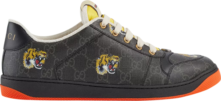 Кроссовки Gucci Screener Tiger, черный 703151 UXV40 1098 | Tiger фото 1