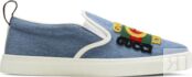 Кроссовки Gucci Slip-On Dublin Blue, синий 548644 9B5D0 4380 | Dublin Blue фото 1