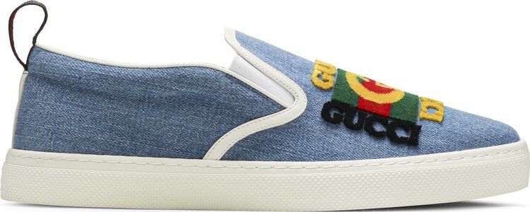 Кроссовки Gucci Slip-On Dublin Blue, синий 548644 9B5D0 4380 | Dublin Blue фото 1