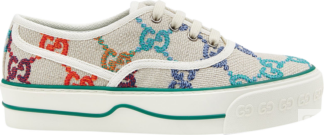 Кроссовки Gucci Tennis 1977 Low GG Embroidered Logo - Multi, разноцветный