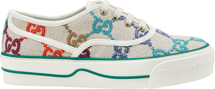 Кроссовки Gucci Tennis 1977 Low GG Embroidered Logo - Multi, разноцветный 655699 UFT60 8469 | GG Embroidered Logo - Multi фото 1