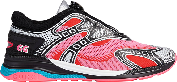 Кроссовки Gucci Ultrapace R Mismatched - Neon Pink Yellow, разноцветный 623151 H9T40 8476 | Mismatched - Neon Pink Yellow фото 1