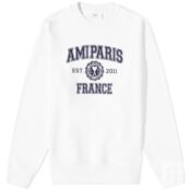 Толстовка AMI Paris Varsity Logo Crew Sweat