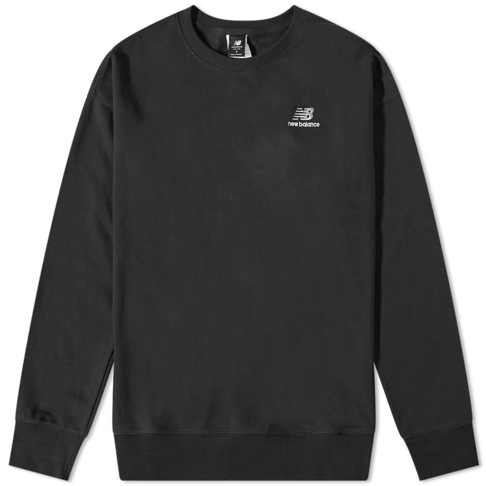 Купить Толстовка New Balance Uni-ssentials Crew, черный в Усть-Каменогорске  - Я Покупаю