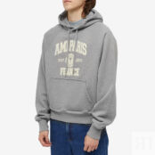 Толстовка AMI Paris Popover Hoody USW210-747-055 | Heather Grey фото 2