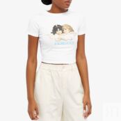 Футболка Fiorucci Classic Angel Crop Tee W16TCRT1CWH | White фото 2