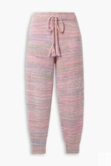 Трикотажные спортивные брюки Olvera в полоску LOVESHACKFANCY, розовый