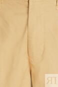 Укороченные брюки прямого кроя из твила из смесового хлопка ALEX MILL, песо