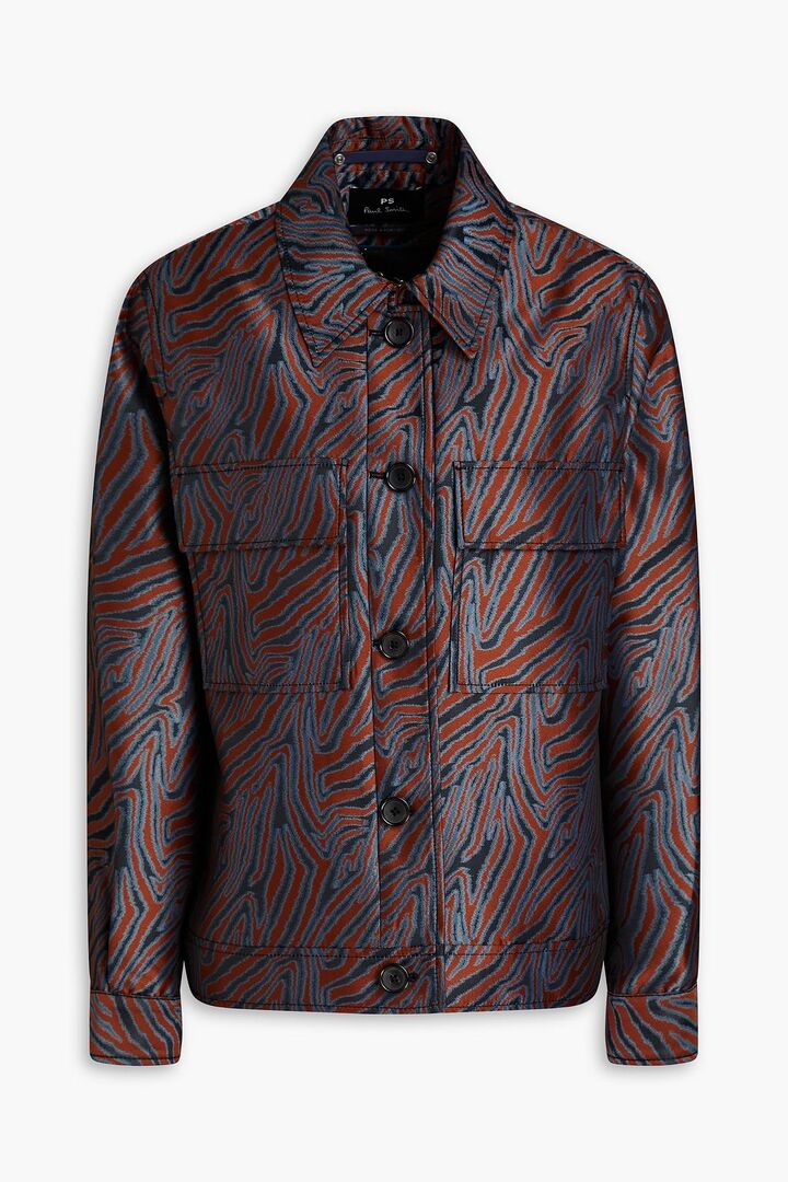 Жаккардовая куртка PAUL SMITH, коричневый 1647597306425554 | BROWN фото 1