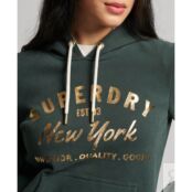 Худи Superdry Luxe Metallic Logo, зеленый 140140804 | Green фото 4