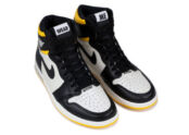 Nike AJ 1 I Retro High 'Not For Resale' Black Yellow (2018) Высокие кроссов 861428107 фото 4