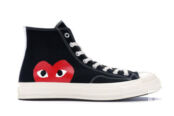 Chuck Taylor All-Star 70s Hi Comme des Garcons PLAY Black Кеды Converse PLAYHIGH фото 1