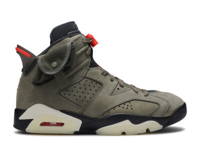 Travis Scott Cactus Jack Nike AJ VI 6 'Medium Olive' (2019) Высокие кроссов CN1084200 фото 1