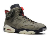 Travis Scott Cactus Jack Nike AJ VI 6 'Medium Olive' (2019) Высокие кроссов CN1084200 фото 2