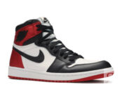 Womens Nike AJ I 1 Retro High 'Satin Black Toe' (2019) Высокие кроссовки Ai CD0461016 фото 2