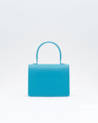 Голубая сумка Yoni на короткой ручке из натуральной кожи от FETICHE