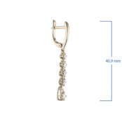 Серьги из желтого золота э0312сг04202590_white ЭПЛ Даймонд э0312сг04202590_ 8700000466159 фото 2