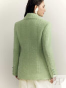 Укороченное пальто из фактурной шерсти NUDE STORY