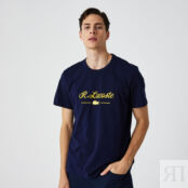 Мужская  футболка Lacoste с круглым вырезом