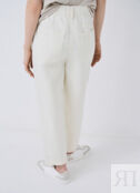 Свободные брюки с эластичным поясом, Белый O`Stin