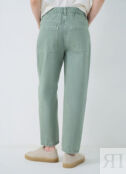 Свободные брюки с эластичным поясом, Зеленый O`Stin