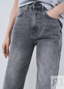 Широкие джинсы серые O`Stin