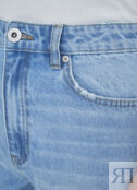 Широкие джинсы с высокой посадкой, Голубой O`Stin