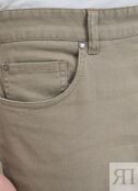 Базовые брюки «5 карманов» из твила, Коричневый O`Stin