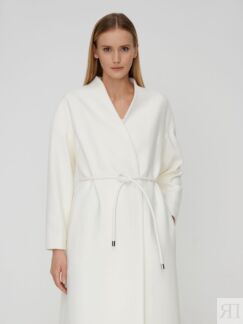 Пальто длинное белое (48) Elis