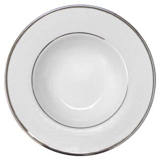 Тарелка для супа Porcel Etherial white PETALA 22см