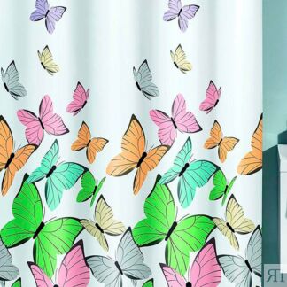 Штора для ванной комнаты Kleine Wolke Butterflies Multicolor