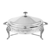 Блюдо с подогревом круглое Regent Silverware Британи 35x29x20см