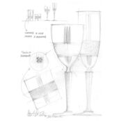 Набор бокалов для белого вина RCR Cristalleria Italiana Brillante 230мл, 6ш