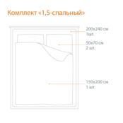 Комплект постельного белья 1,5-спальный Emanuela Galizzi Eg Jinzi 1936 CI8832440RU-150/200-086 фото 3