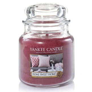 Свеча средняя в стеклянной банке Yankee Candle Дом милый дом