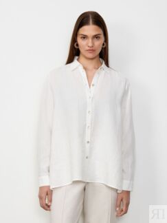 Рубашка льняная белая (50) Lalis